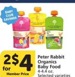 Pavilions Peter Rabbit Organics Baby Food offer