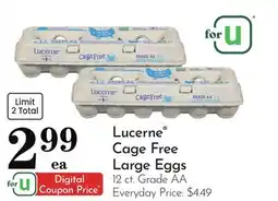 Pavilions Lucerne Cage Free Large Eggs offer