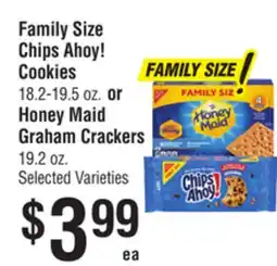 Smart & Final Family Size Chips Ahoy! Cookies or Honey Maid Graham Crackers offer