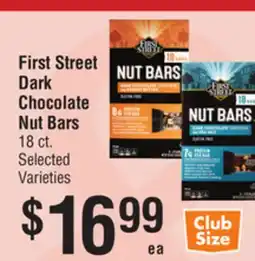 Smart & Final First Street Dark Chocolate Nut Bars offer