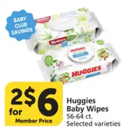 Pavilions Huggies Baby Wipes offer