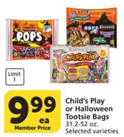 Pavilions Child's Play or Halloween Tootsie Bags offer