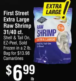 Smart & Final First Street Extra Large Raw Shrimp offer