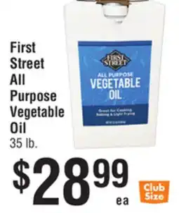 Smart & Final First Street All Purpose Vegetable Oil offer