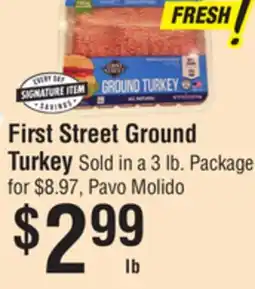 Smart & Final First Street Ground Turkey offer