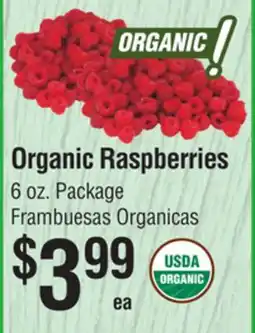 Smart & Final Organic Raspberries offer