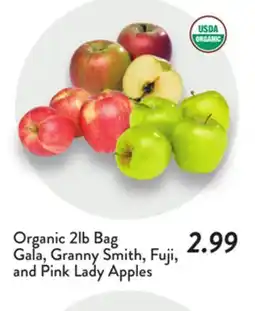 Fresh Thyme Organic 2lb Bag Gala, Granny Smith, Fuji, and Pink Lady Apples offer