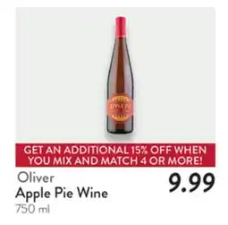Fresh Thyme Oliver Apple Pie Wine offer