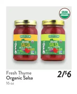 Fresh Thyme Fresh Thyme Organic Salsa offer