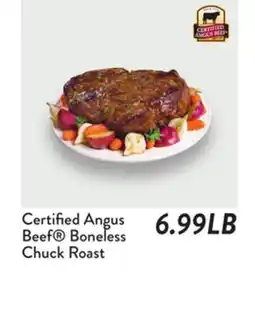 Fresh Thyme Certified Angus Beef Boneless Chuck Roast offer