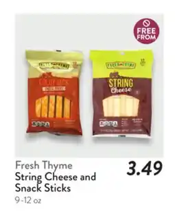 Fresh Thyme Fresh Thyme String Cheese and Snack Sticks offer