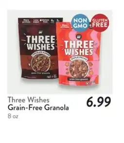 Fresh Thyme Three Wishes Grain-Free Granola offer