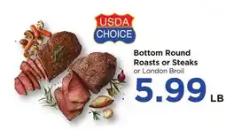 Food 4 Less Bottom Round Roasts or Steaks offer