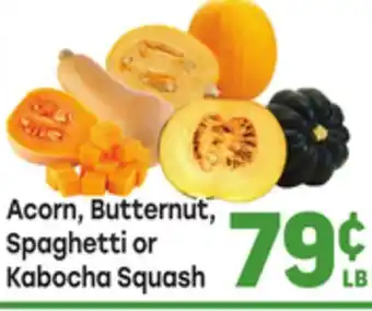 Tony’s Fresh Market Acorn, Butternut, Acorn, Butternut, Spaghetti or Spaghetti or Kabocha Squash offer