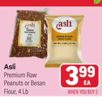 Tony’s Fresh Market Asli Premium Raw Peanuts or Besan Flour offer