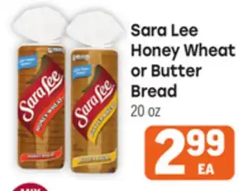 Tony’s Fresh Market Sara Lee Honey Wheat or Butter Bread offer