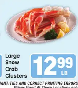 Tony’s Fresh Market Large Snow Crab Clusters offer