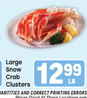 Tony’s Fresh Market Large Snow Crab Clusters offer