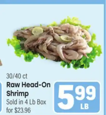 Tony’s Fresh Market Raw Head-On Shrimp offer