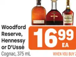 Tony’s Fresh Market Woodford Reserve, Hennessy or D' Ussé Cognac offer