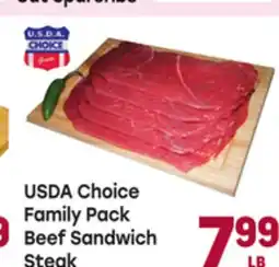 Tony’s Fresh Market USDA Choice Family Pack Beef Sandwich Steak offer