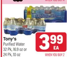 Tony’s Fresh Market Tony's Purified Water offer