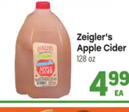 Tony’s Fresh Market Zeigler's Apple Cider offer