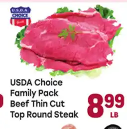 Tony’s Fresh Market USDA Choice Family Pack Beef Thin Cut Top Round Steak offer