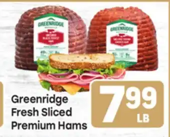 Tony’s Fresh Market Greenridge Fresh Sliced Premium Hams offer