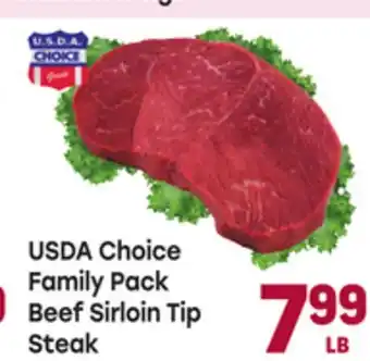 Tony’s Fresh Market USDA Choice Family Pack Beef Sirloin Tip Steak offer
