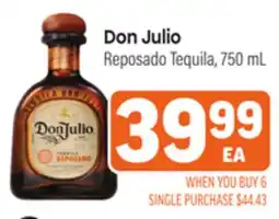 Tony’s Fresh Market Don Julio Reposado Tequila offer