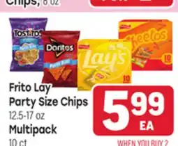 Tony’s Fresh Market Frito Lay Party Size Chips 12.5-17 oz oz ct offer