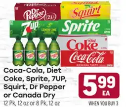 Tony’s Fresh Market Coca-Cola, Diet Coke, Sprite, 7UP, Squirt, Dr Pepper or Canada Dry offer