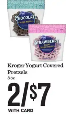 Mariano's Kroger Yogurt Covered Pretzels offer