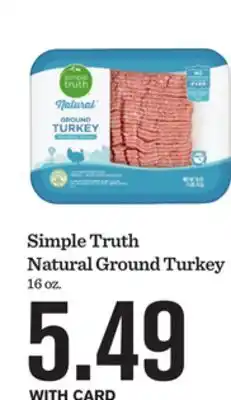 Mariano's Simple Truth Natural Ground Turkey offer