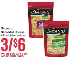 Mariano's Sargento Shredded Cheese offer