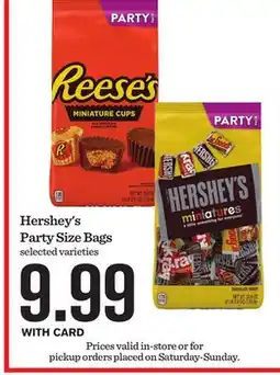 Mariano's Hershey's Party Size Bags offer