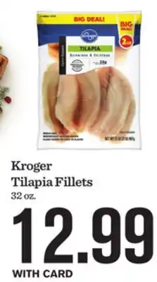 Mariano's Kroger Tilapia Fillets offer