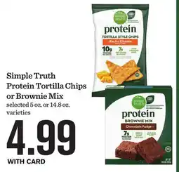 Mariano's Simple Truth Protein Tortilla Chips or Brownie Mix offer