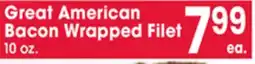 Jewel-Osco Great American Bacon Wrapped Filet offer