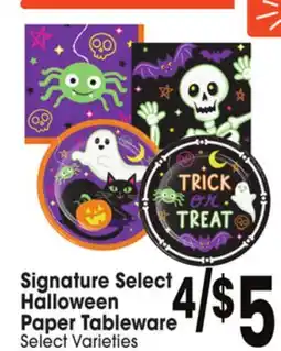 Jewel-Osco Signature Select Halloween Paper Tableware offer
