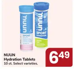 Jewel-Osco NUUN Hydration Tablets offer