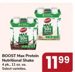 Jewel-Osco BOOST Max Protein Nutritional Shake offer