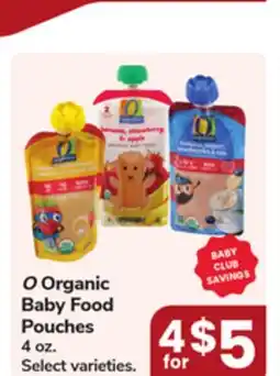 Jewel-Osco O Organic Baby Food Pouches offer
