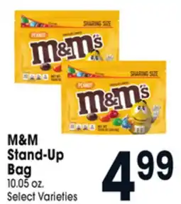 Jewel-Osco M&M Stand-Up Bag offer