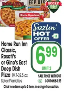 Jewel-Osco Home Run Inn Classic, Rosati's or Gino's East Deep Dish Pizza offer