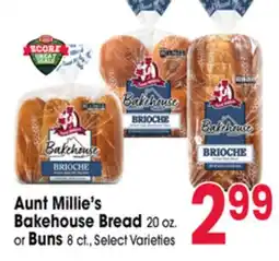 Jewel-Osco Aunt Millie's Bakehouse Bread 20 oz. or Buns 8 ct offer