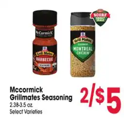 Jewel-Osco Mccormick Grillmates Seasoning offer