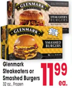Jewel-Osco Glenmark Steakeaters or Smashed Burgers offer