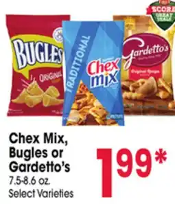 Jewel-Osco Chex Mix, Bugles or Gardetto's offer